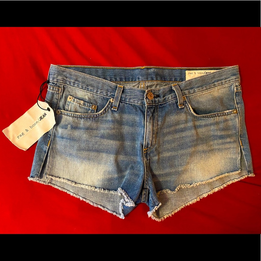 NWT Rag & Bone Frayed Denim Shorts